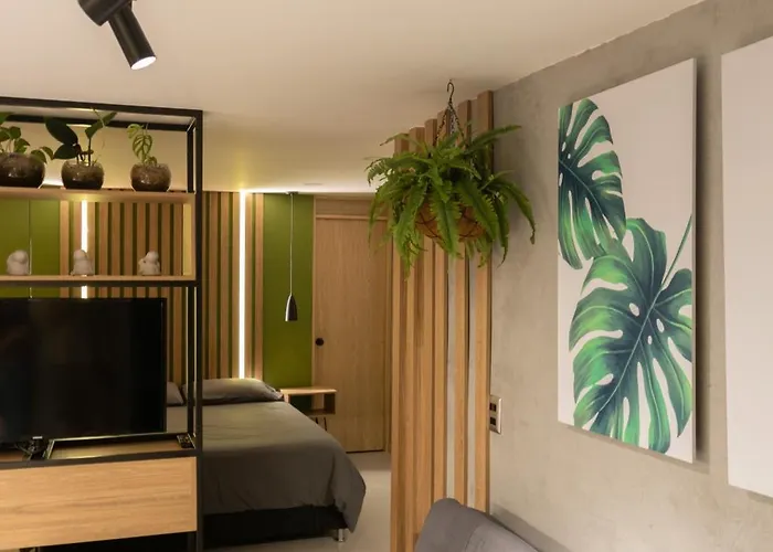 Apartaestudio Con Aire Acondicionado Moderno