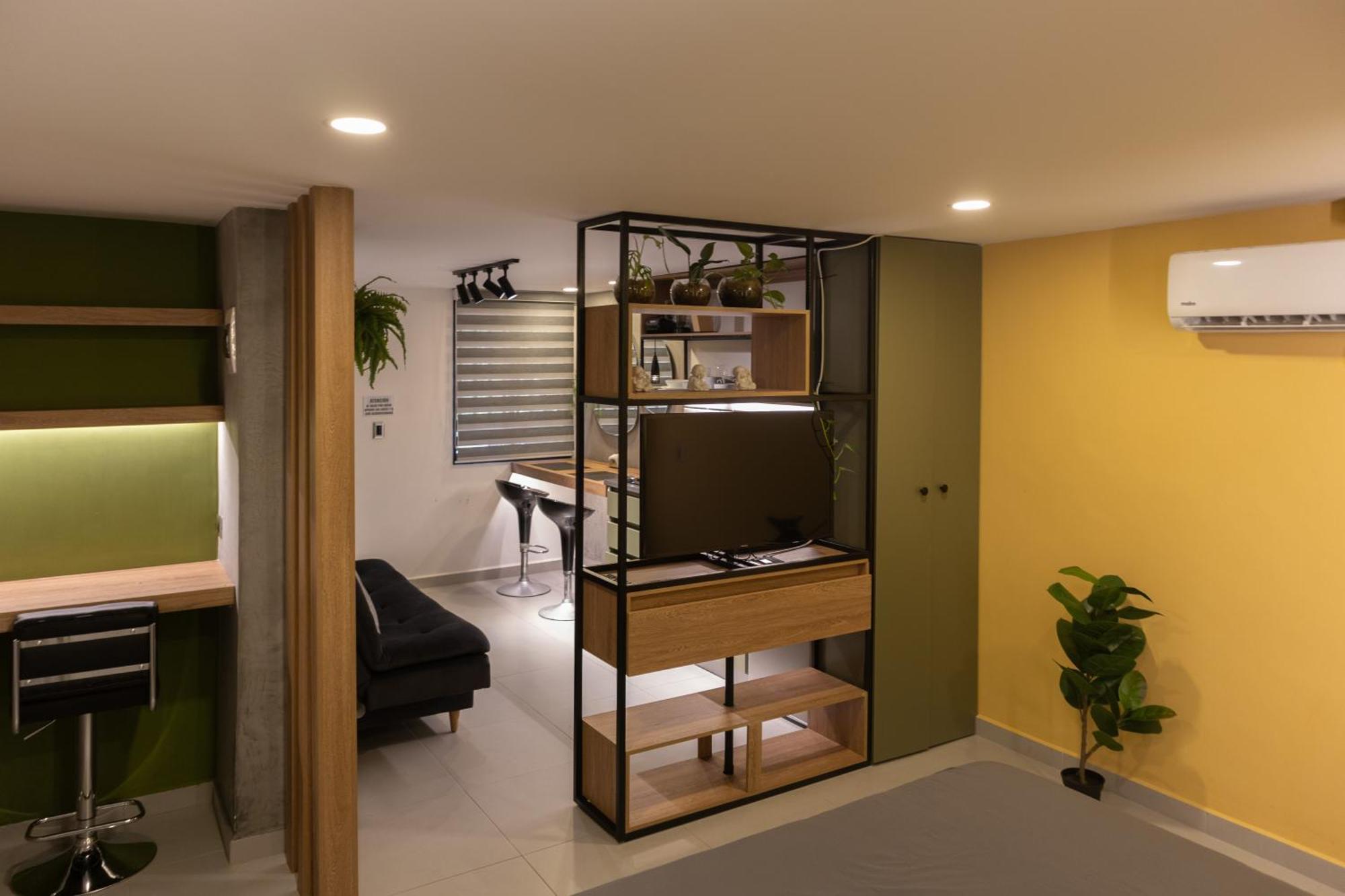 Con Aire Acondicionado Moderno Apartment *