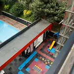 Apto De Lujo Con Terraza Zona Barbecue Y Piscina