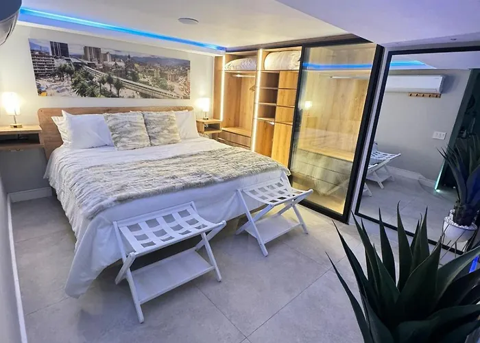 Luxury Apartment Jacuzzi Air Conditioning Fireplace And King Bed