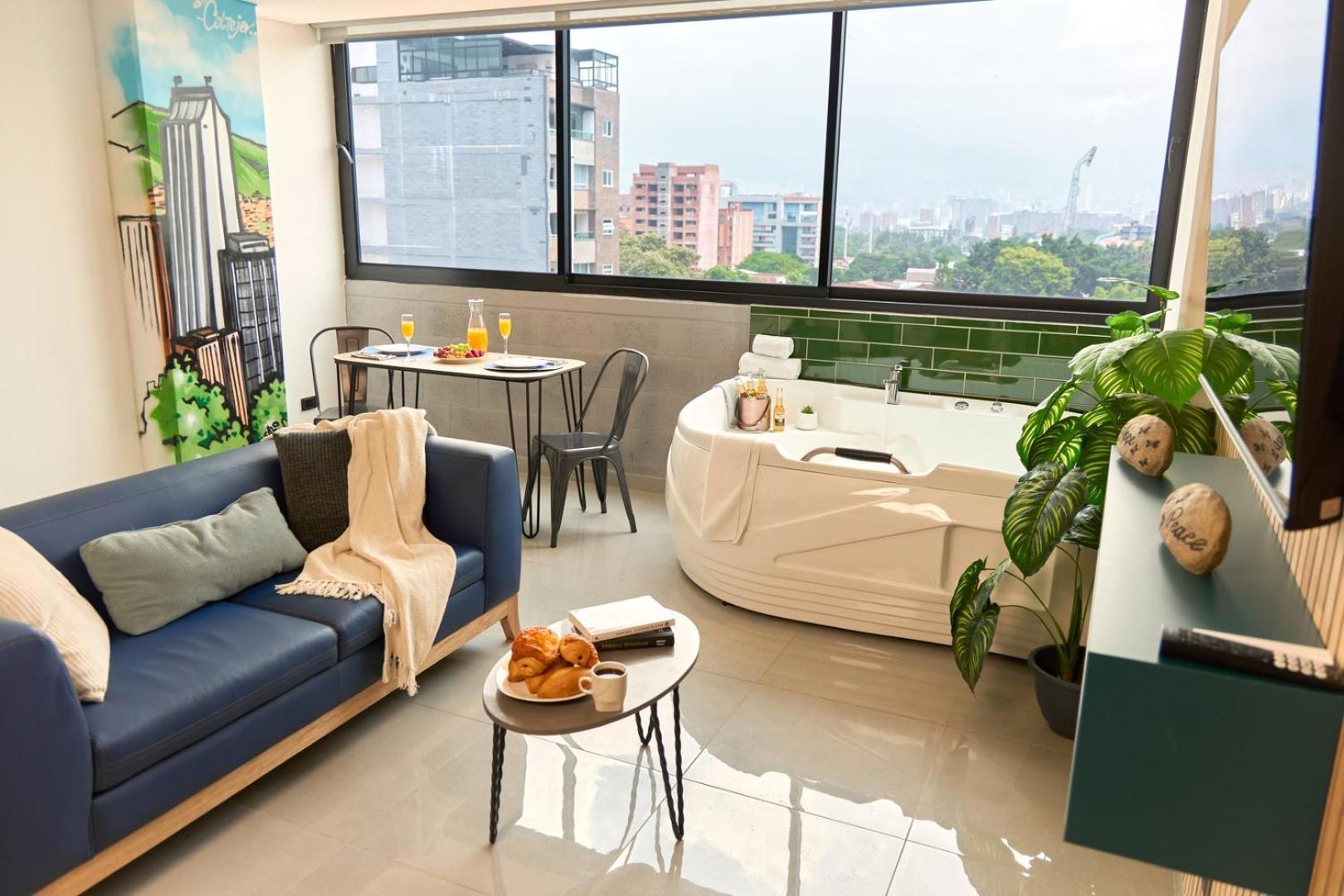 Jacuzzi Comfort Aparta-suite Stadio Rosa Negra Medellin