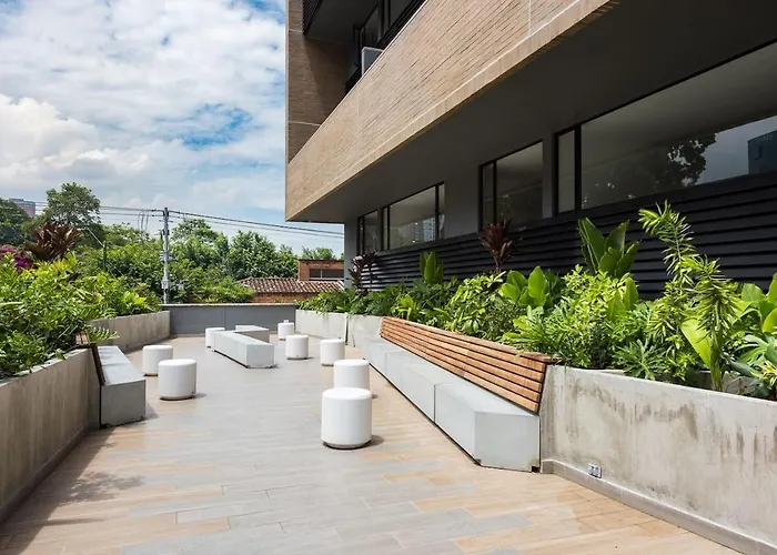 Modern studio, Poblado, coworking, A/C, Gym 1411