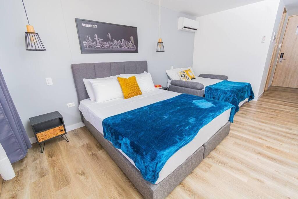 Apartamento Poblado, Modern Studio, Coworking, A/c, Gym 1411 Medellín